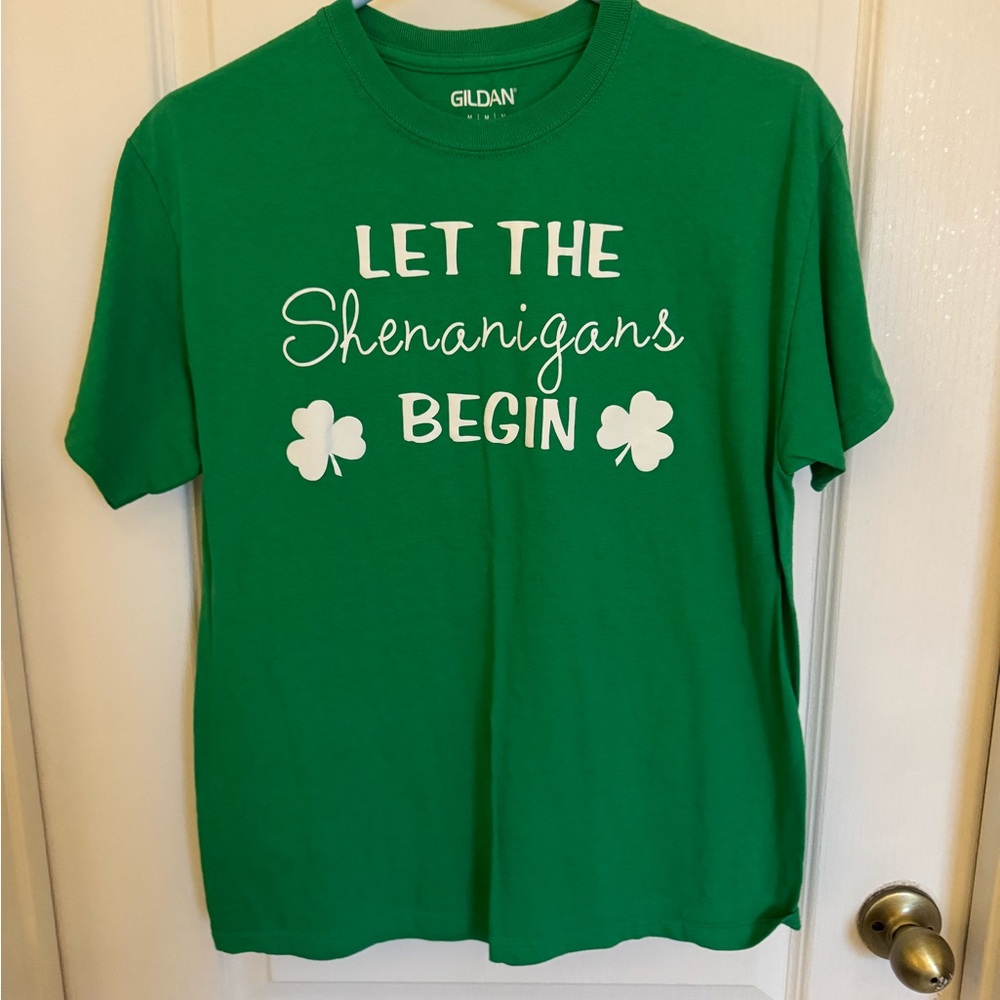 Gildan Green Tee with St Patrick’s Print